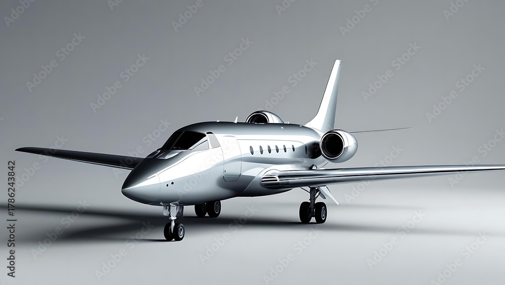 Naklejka premium Soaring Into A New Year With A Private Jet Birthday