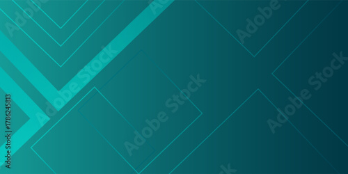 Abstract dark green geometric shape background. Dynamic shapes composition. Fit for presentation design. wallpapers, brochure, posters