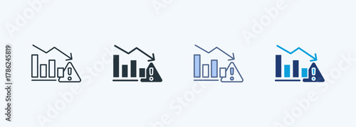 Economic Crisis Multiple Style Icon Collection