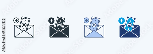 Payroll Multiple Style Icon Collection