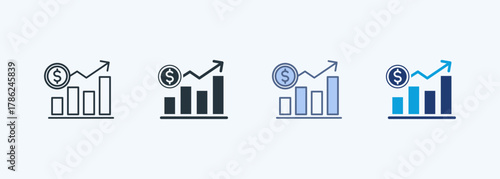 Stock Market Multiple Style Icon Collection