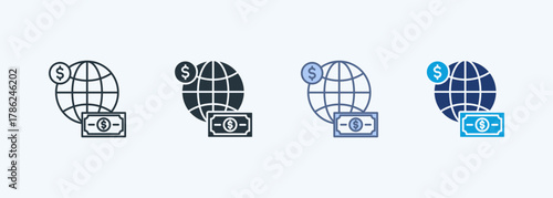 Global Currency Multiple Style Icon Collection