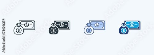 Money Multiple Style Icon Collection