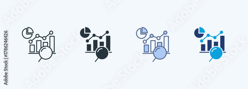 Statistics Multiple Style Icon Collection