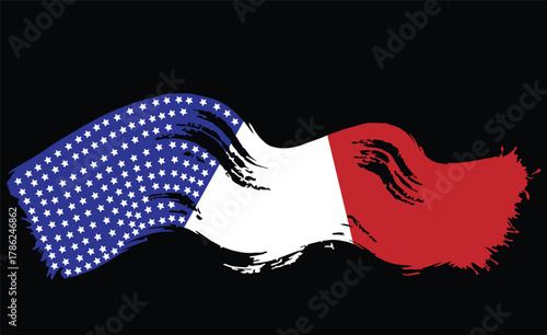 Classic american flag design with stars and stripes representing freedom and patriotism