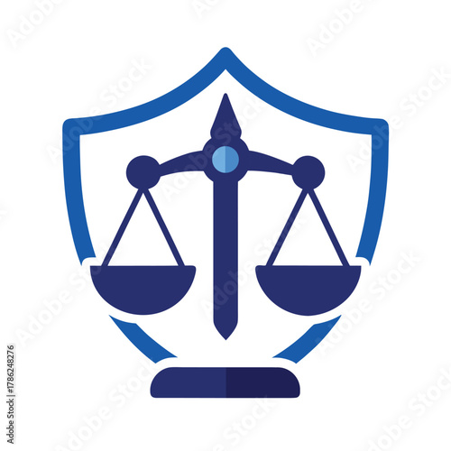 Legal Protection Concept Vector Illustration, Cartoon, Clipart & Line Art Design.eps