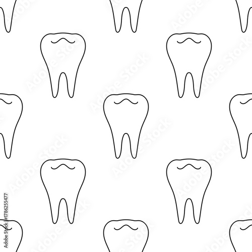 dentist seamless pattern isolated on transparent background.