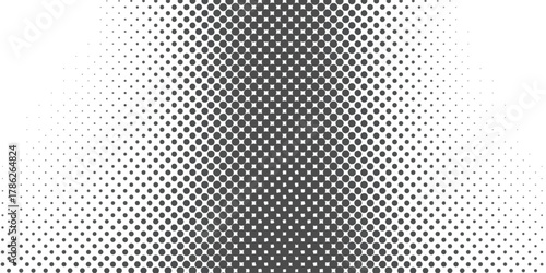 Half tone dots gradient, pattern abstract digital background design element isolated on white background
