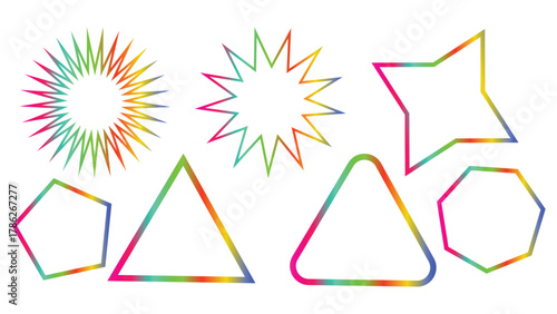 Colorful geometric shapes