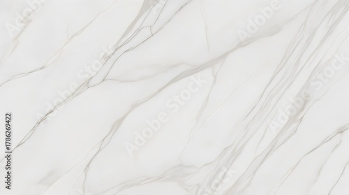 Luxury White Marble Texture with Subtle Gray Veins