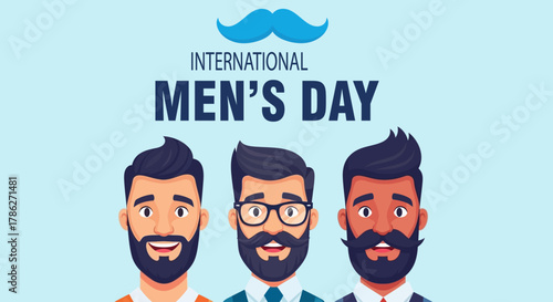 International Men s Day Illustration Celebrating Men s Achievements and Contributions