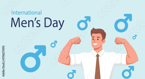 International Men s Day Illustration Celebration of Masculinity and Strength