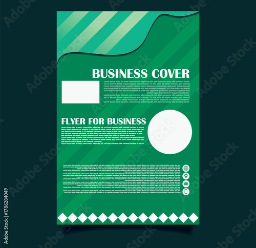 Business Flyer template for your business promotion, can be used in promotion, presentation, online marketing, poster for new day business presentation, flyer vector , easily editable