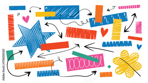 Vector set of scissors icons and symbols illustration