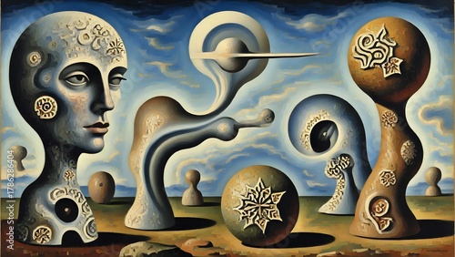 Wallpaper Mural A collection of natural and geometric elements. Torontodigital.ca