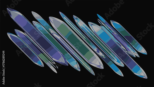 Colorful clothes pegs on black background