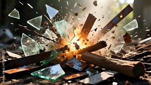 Wallpaper Mural A collection of natural and geometric elements. Torontodigital.ca