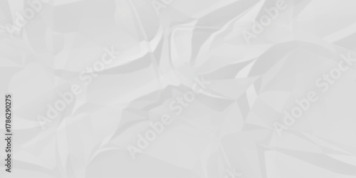 Crumple crushed aged white obsolete rumple craft design. wrinkle ripped creased white crumple aged closeup recycled document grunge paper background.	