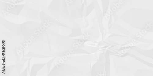 Crushed aged page white paper rough obsolete wrinkle cardboard crumpled satin fabric ripped cloth decoration background	
