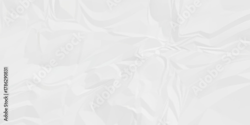 Crumple crushed aged white obsolete rumple craft design. wrinkle ripped creased white crumple aged closeup recycled document grunge paper background.	