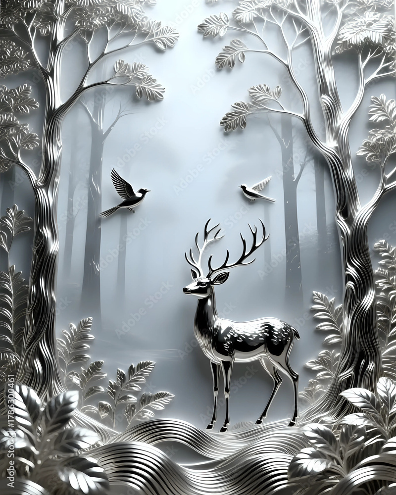 Obraz premium Deer in the forest
