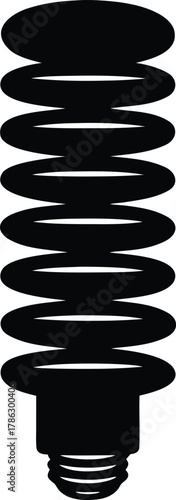 A spring in compression silhouette