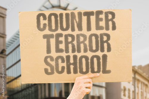 Wallpaper Mural "Counter Terror School" Agents train here. PREP. DRILL. LEARN. SKILL. ACADEMY. Torontodigital.ca