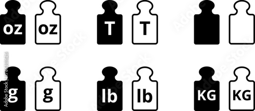 Package weight. Mass of the tare of the packaging material. Definitions of net weight. Gross weight and net weight. Kilogram, gram, ton, OZ, pounds, oz, g, lb. PNG, vector, Jpeg