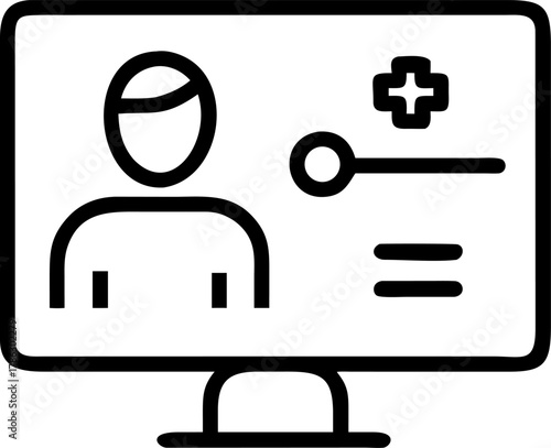 Online doctor consultation via computer screen