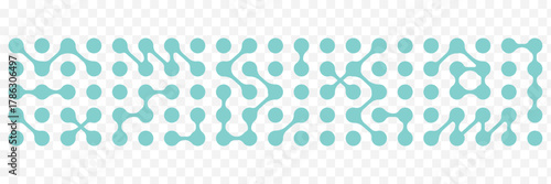 Abstract geometric shapes of connected molecules. Variety Colorful pattern of metabol dots on white background. Modern vector design. white background for banners, stickers, prints, posters. EPS 10.