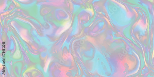 Iridescent holographic foil texture abstract rainbow gradient background perfect for modern design projects