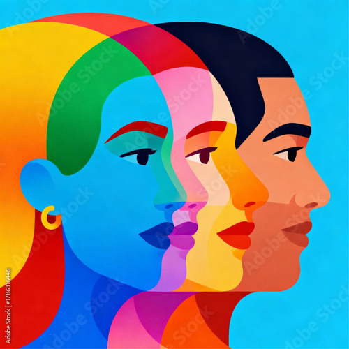 abstract_colorful_faces