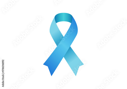 Lazo azul de concienciación sobre la diabetes