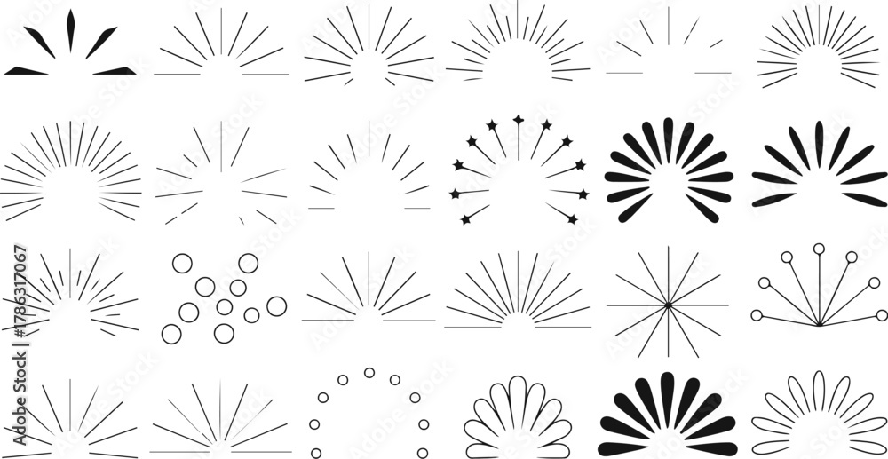 Obraz premium Radiant Line Patterns