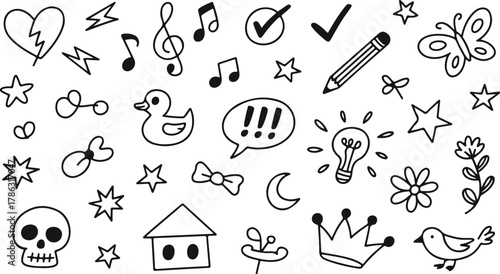 Hand-Drawn Doodle Icons