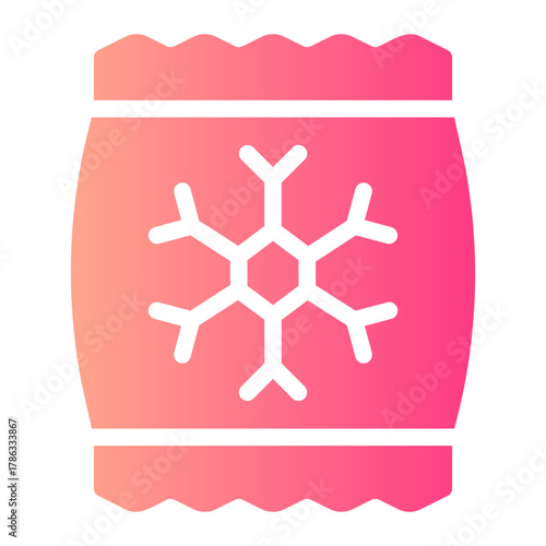 frozen food gradient icon