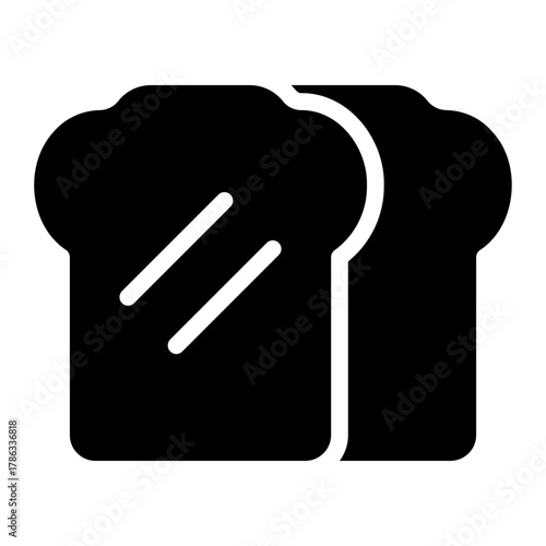 bread glyph icon