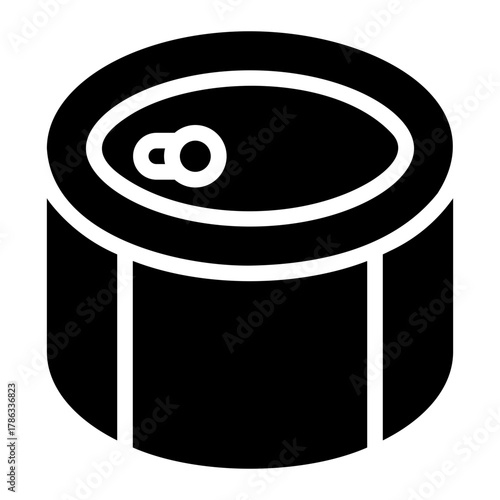 canned food glyph icon