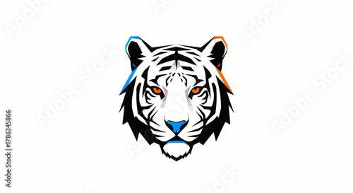 Animal Logo Vector Set, Wildlife Mascot Silhouette, Animal Head Illustration Design
