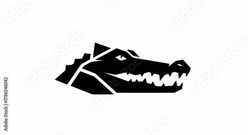 Animal Logo Vector Set, Wildlife Mascot Silhouette, Animal Head Illustration Design
