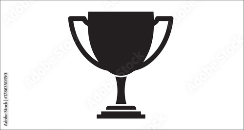 Black Silhouette Classic Trophy Cup Icon