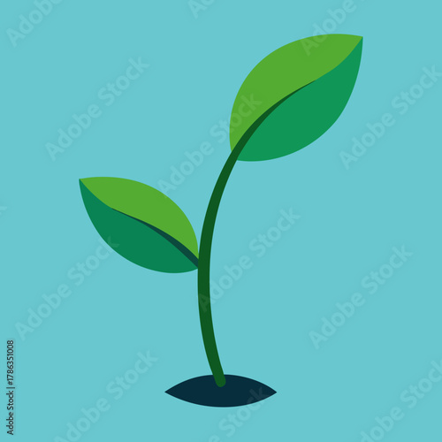 green leaf vector