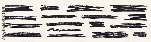 Grunge strokes on canvas