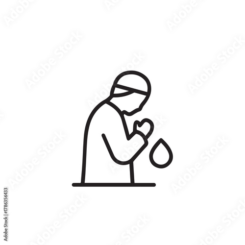 "Represents worship and supplication"