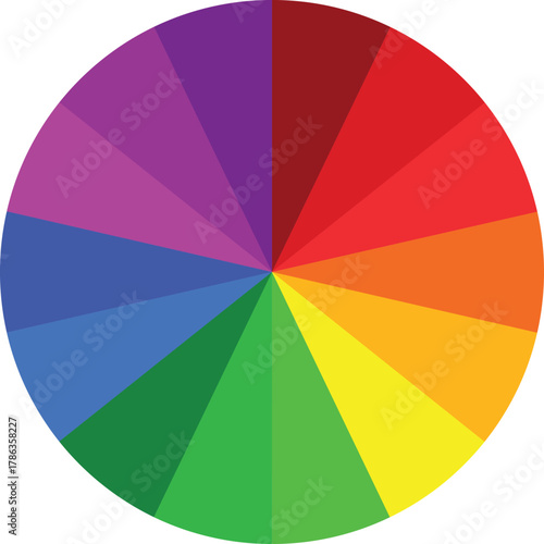 “Vibrant color wheel gradients showing full spectrum circle designs. Modern rainbow palette rings with smooth transition hues. Artistic color theory concept for design inspiration.”