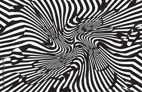 Wallpaper Mural black and white abstract seamless pattern background Torontodigital.ca