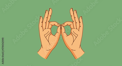 Human Hands Form Binocular Shape Expressing Observation Discovery Vision Gesture Isolated on Transparent Background
