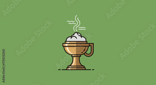 Aromatic Incense Burner With Fragrant Smoke Rising Symbolizing Peace And Spirituality Isolated On Transparent Background