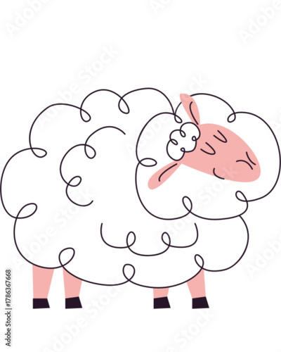 funny sheep cartoon