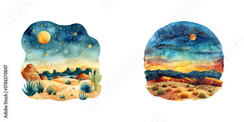 udon japanese food watercolor vector illustration